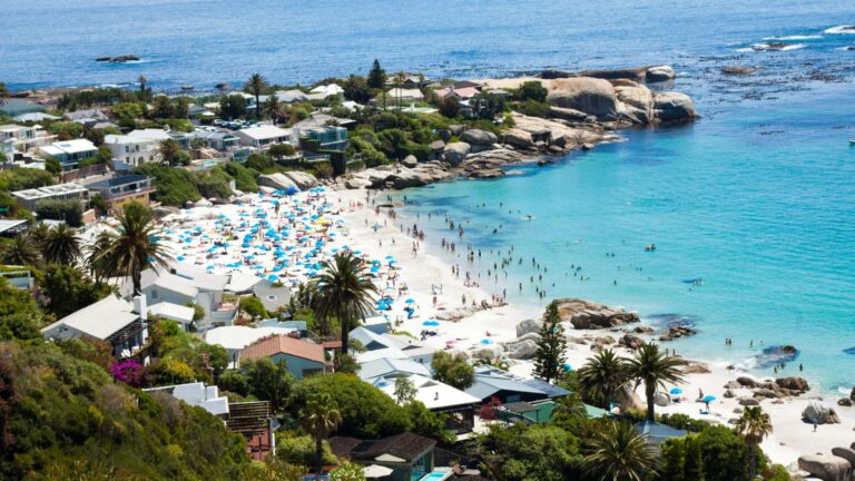 Aerial view of Clifton 4th beach near THREE43 on B