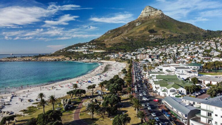 Stunning aerial view of Lion's Head from Camps Bay, THREE43 on B